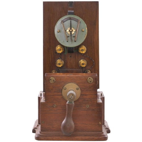 193 - A Great Northern Railway telegraph instrument with circular surround to the dial, incorporating a wr... 