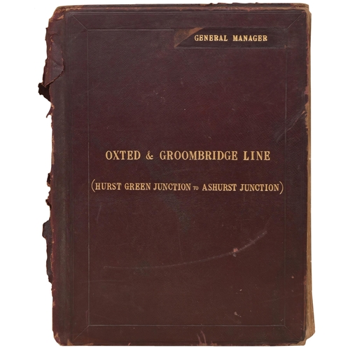 225 - A set of LBSCR Plans of the Oxted and Groombridge Line (Hurst Green Junction to Ashurst Junction), M... 