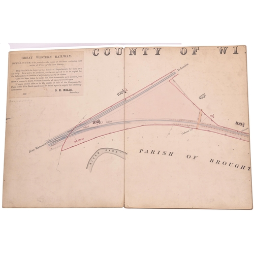 228 - A set of plans, GWR Wilts, Somerset and Weymouth Railway, Devizes Branch, Survey 1878, Engineers Cop... 