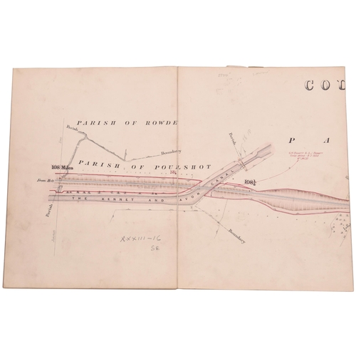 228 - A set of plans, GWR Wilts, Somerset and Weymouth Railway, Devizes Branch, Survey 1878, Engineers Cop... 