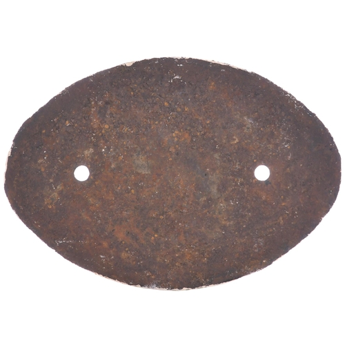 496 - A Caledonian Railway wagonplate, C.R. Co BUILDERS, ST ROLLOX WORKS, 1896. Cast iron, 6½