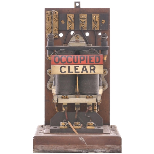 95 - A Great Northern Railway (Ireland) track circuit indicator, showing C TRACK, OCCUPIED/CLEAR, origina... 