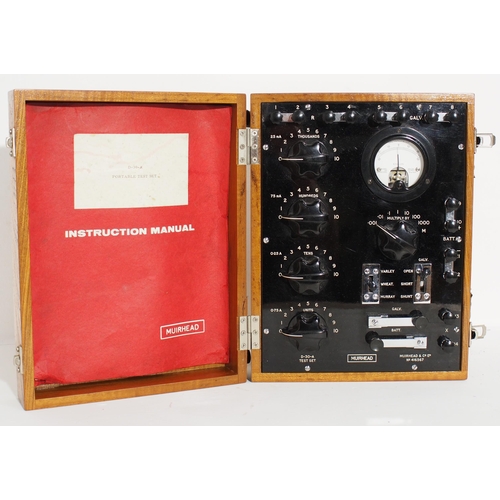 27 - Muirhead portable test set new in 1965, excellent condition complete with original manual, Whetstone... 