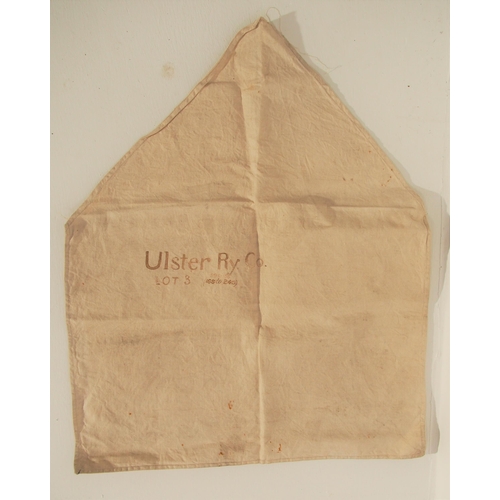 533 - Ulster Railway Company linen document pouch. (Postage Band: A)