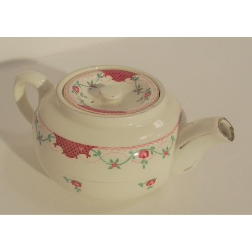 534 - London Midland & Scottish Railway dining cars china tea pot, April 1938, some loss to spout. (Dispat... 