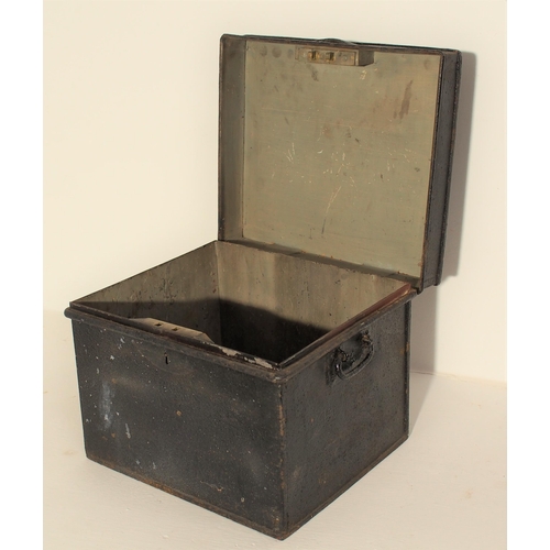 564 - Great Eastern Railway fog signals steel box + other steel boxes including embossed BR(M). (4) (Dispa... 