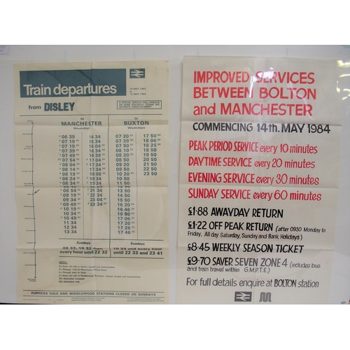 569 - Quantity of folded British Railways North West posters from the 1980s. (10) (Dispatch by Mailboxes/C... 