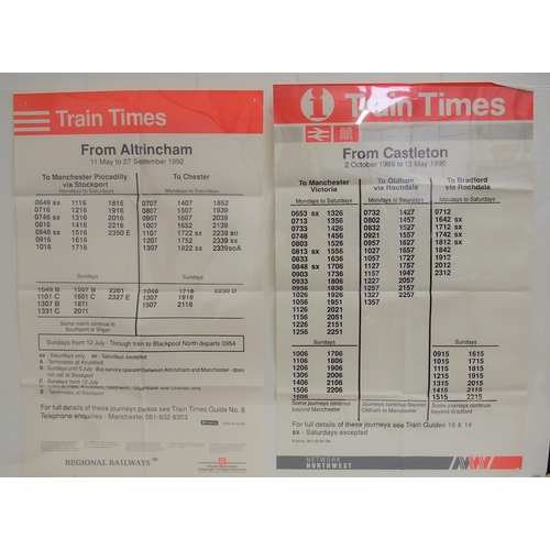 569 - Quantity of folded British Railways North West posters from the 1980s. (10) (Dispatch by Mailboxes/C... 