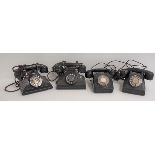 583 - Desk dial telephones, all recovered from Swindon Works at closure. (4) (Dispatch by Mailboxes/Collec... 