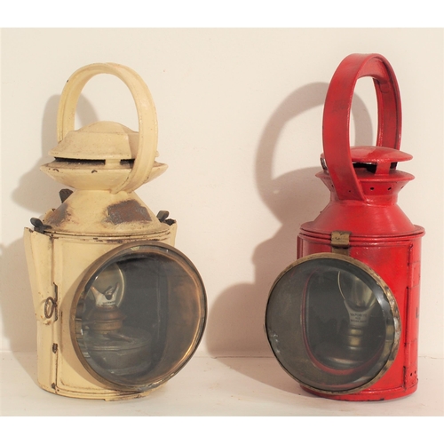 75 - London North Eastern Railway 3 aspect handlamp, London Transport 3 aspect handlamp, both complete. (... 