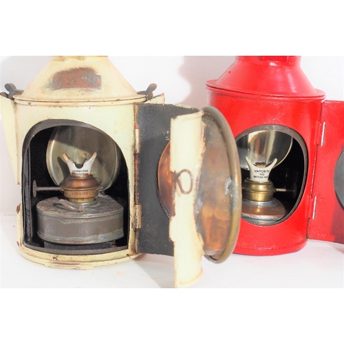 75 - London North Eastern Railway 3 aspect handlamp, London Transport 3 aspect handlamp, both complete. (... 