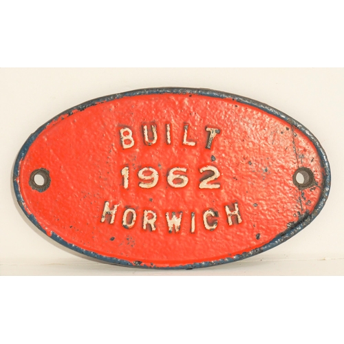 79 - British Railways locomotive worksplate 