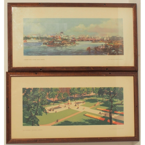 83 - British Railways framed & glazed carriage prints - 