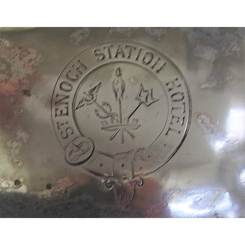 106 - Glasgow & South Western Railway Glasgow St Enoch Station Hotel silverplate tureen cover, 18