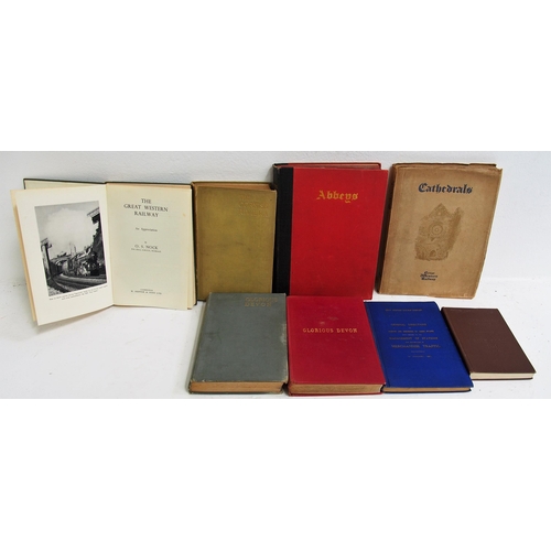 157 - Quantity/selection of Great Western Railway paperwork & books including - Abbeys, Cathedrals, Cornis... 