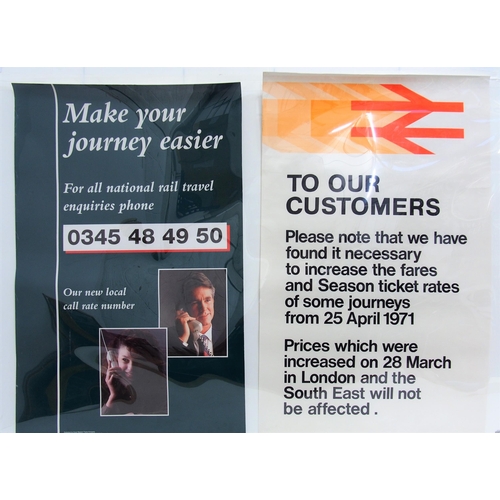 174 - Selection of British Rail posters from the 1980/90s - Train Departures from Caterham, Find your Rese... 