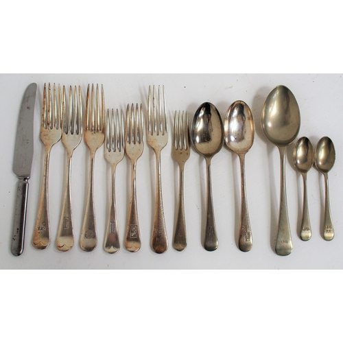 237 - Selection of London Midland & Scottish Railway plated cutlery, Cars & Hotels noted. (13) (Postage Ba... 