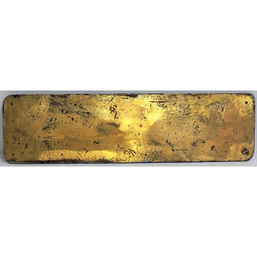 296 - Brass cast plate 