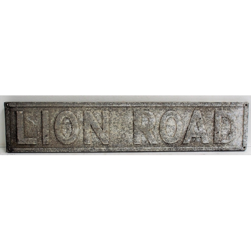 304 - Cast alloy road sign 