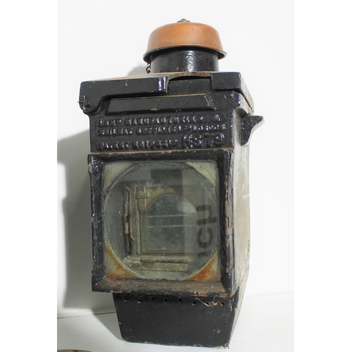 33 - Welch C/I signal lamps, both with the large window type front glass, both with interiors, one missin... 
