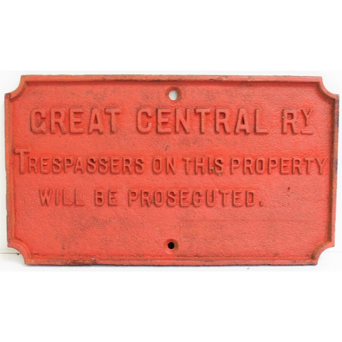 49 - Great Central Railway C/I trespass notice (TPGC401), 20 1/2