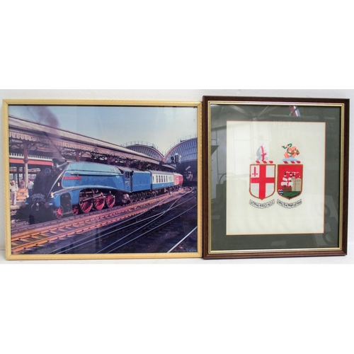 586 - Selection of framed & glazed railway subjects. (8) (Dispatch by Mailboxes/Collect from Banbury Depot... 