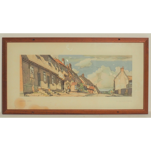 70 - British Railways framed & glazed carriage prints 