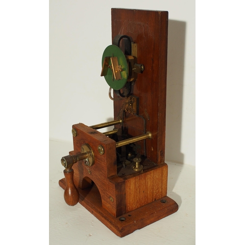 75 - North Eastern Railway pattern telegraph instrument complete with paper spike on writing slope, needl... 