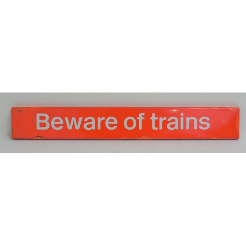 83 - British Rail enamel notice 