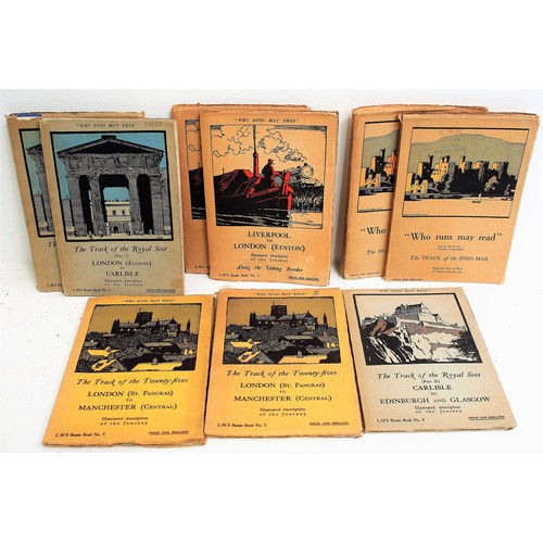 607 - Quantity of Railway publicity booklets - The Royal Scot (Mais),LMS Route Books No's 1,2,3,4,5, early... 