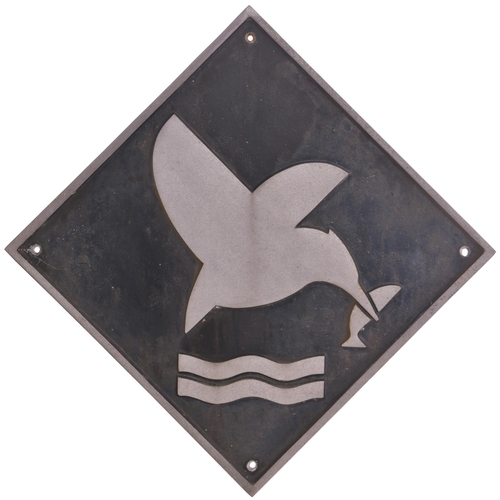 133 - A depot plaque for Thornaby depicting a Kingfisher. Cast aluminium, 17¾