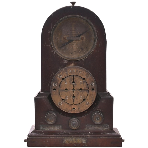 143 - A Midland Railway telegraph test instrument, used to test the lines, the dial marked TELEGRAPH WORKS... 