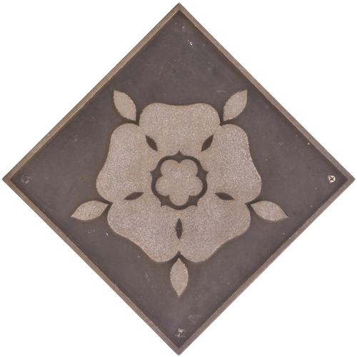 166 - A depot plaque for TINSLEY, depicting the Yorkshire Rose. Cast aluminium, 17¾