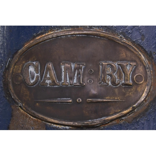 23 - A Cambrian Railways three aspect handlamp, stamped PORTMADOC CAM RYS, complete with interior stamped... 