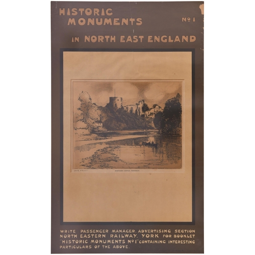 362 - A North Eastern Railway double royal poster, BARNARD CASTLE, TEESDALE, by Frank H Mason. Edge wear a... 