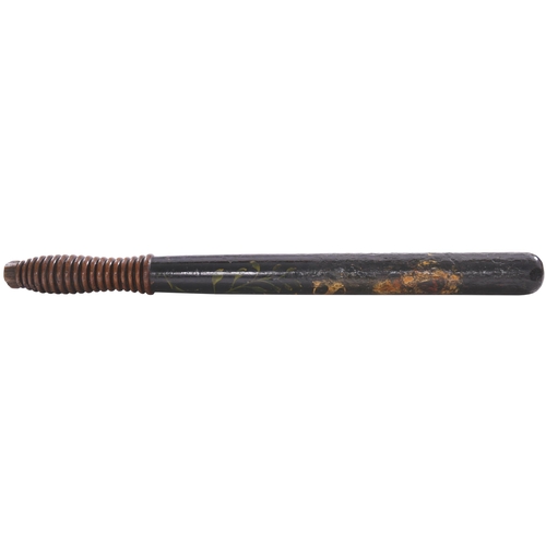 382 - A South Eastern Railway policeman's truncheon, marked SER, with crown, length 18