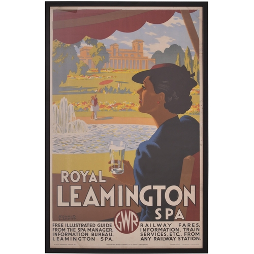 428 - A GWR double royal poster, ROYAL LEAMINGTON SPA, by Ronald Lampitt, a spectacular 1930s image of the... 