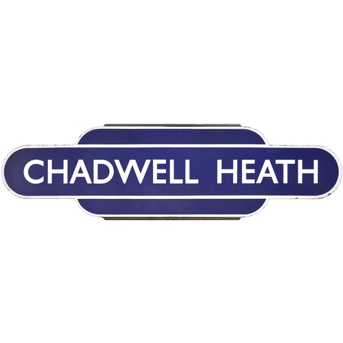 429 - A BR(E) totem sign, CHADWELL HEATH, (h/f), from the Great Eastern main line north of Liverpool Stree... 