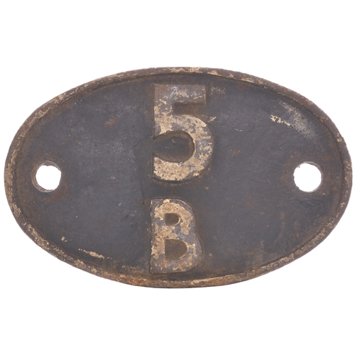 441 - A shedplate 5B, Crewe South (1948-November 1967). Ex loco condition. (Postage Band: B)