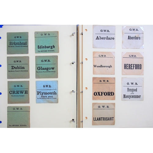 11 - Two albums of pre grouping luggage labels. (Dispatch by Mailboxes/Collect from Banbury Depot)