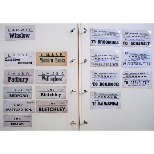 11 - Two albums of pre grouping luggage labels. (Dispatch by Mailboxes/Collect from Banbury Depot)
