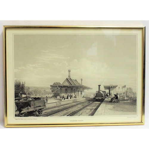 110 - Framed & Glazed Bourne's prints. (5) (Dispatch by Mailboxes/Collect from Banbury Depot)