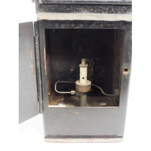 113 - London North Eastern C/I signal lamp case (restored), Adlake square signal lamp case both good condi... 