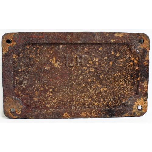 12 - Indian Railways C/I boiler plate (no stamped numbers), ex service condition. (Dispatch by Mailboxes/... 