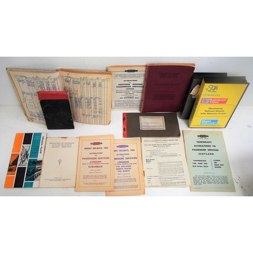 173 - Miscellaneous collection of paperwork including track plans, manual, videos, etc (see images) (Dispa... 