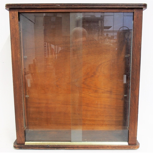 20 - Wood & glass display case, 30
