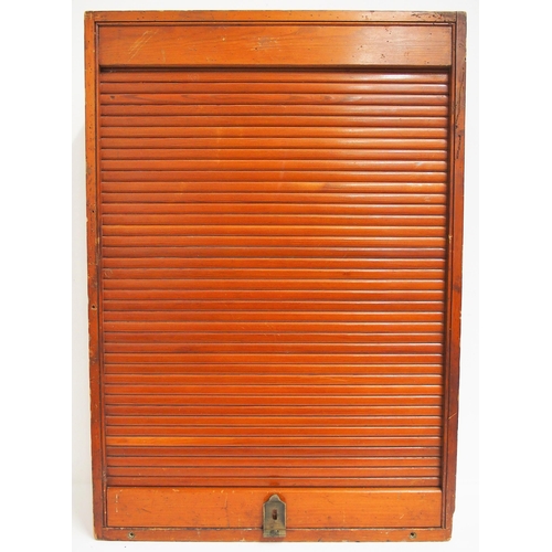 263 - Railway Booking Office wooden ticket cupboard/rack, 25 1/2