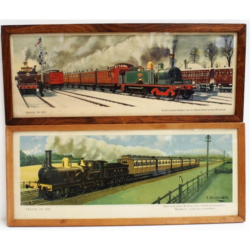 328 - British Railways carriage prints in non original glazed frames - 