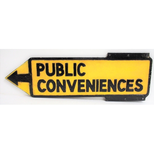 385 - Cast alloy double sided street direction sign 