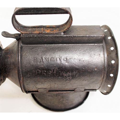 418 - London North Western Railway 3 aspect handlamp stamped 